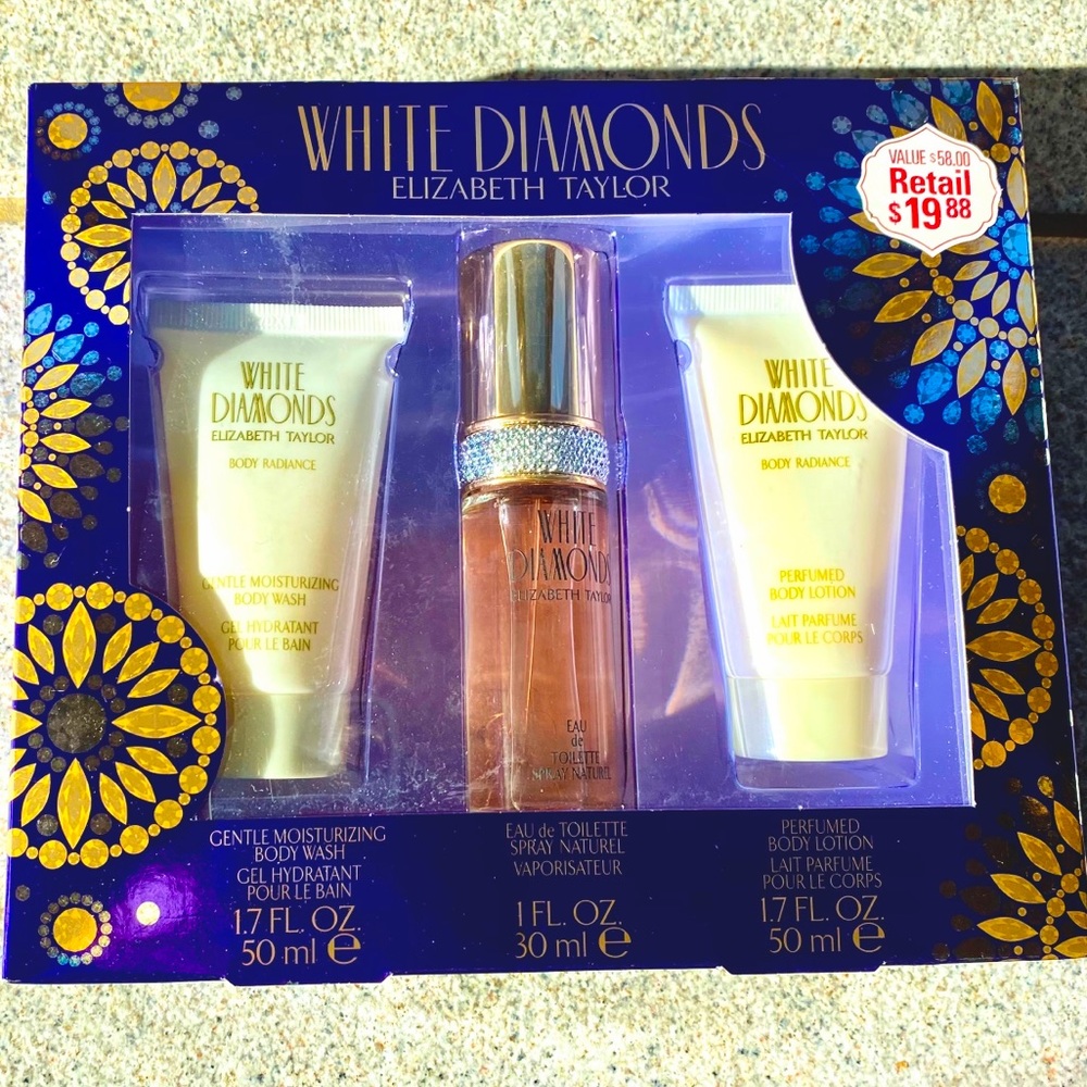 NWT Elizabeth Taylor White Diamonds Gift Set